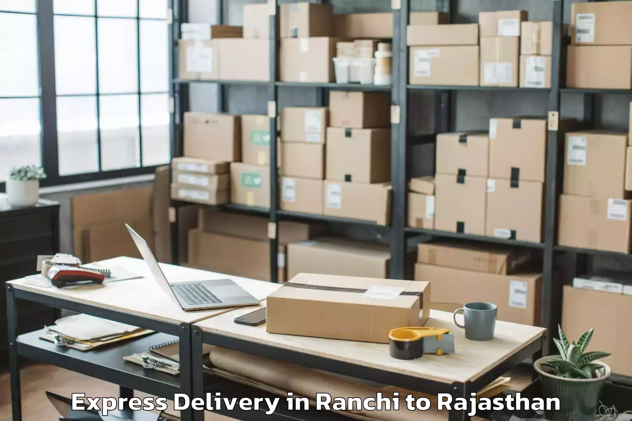 Professional Ranchi to Parvatsar Express Delivery